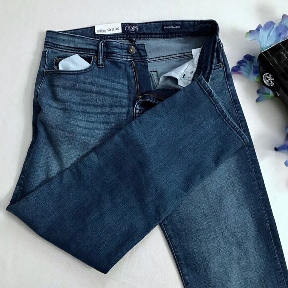 Chaps NWOT Sim Straight Jeans for Men W30 L30 - Picture 4 of 9